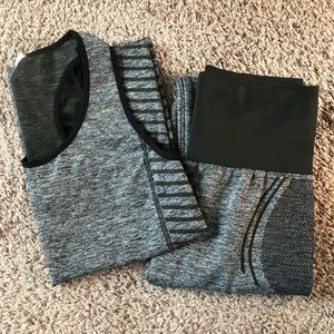 Gray & Black Workout Set